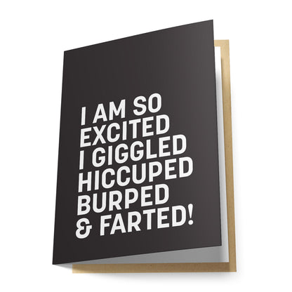 I Am So Excited I Giggled...