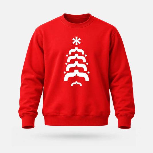 Emoticon Christmas Tree - Adults' Sweatshirt