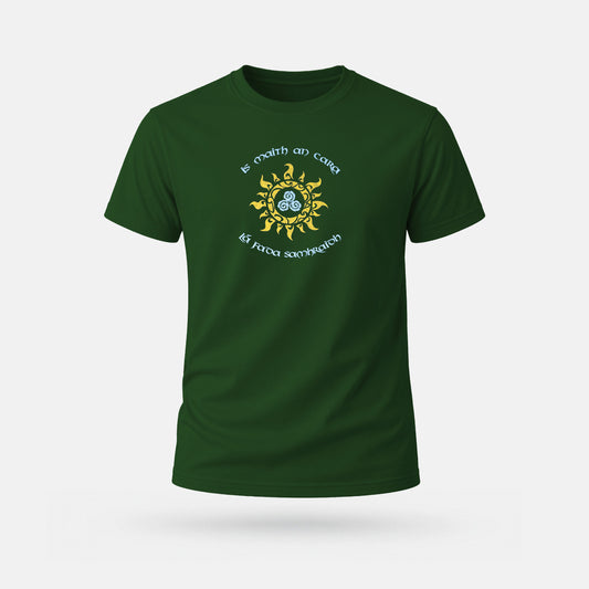 Is Maith an Cara Lá Fada Samhraidh - Adults' T-Shirt