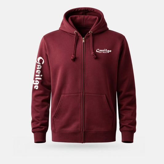 Gaeilge Mo Chrói - Adults' Zip-Up Hoodie