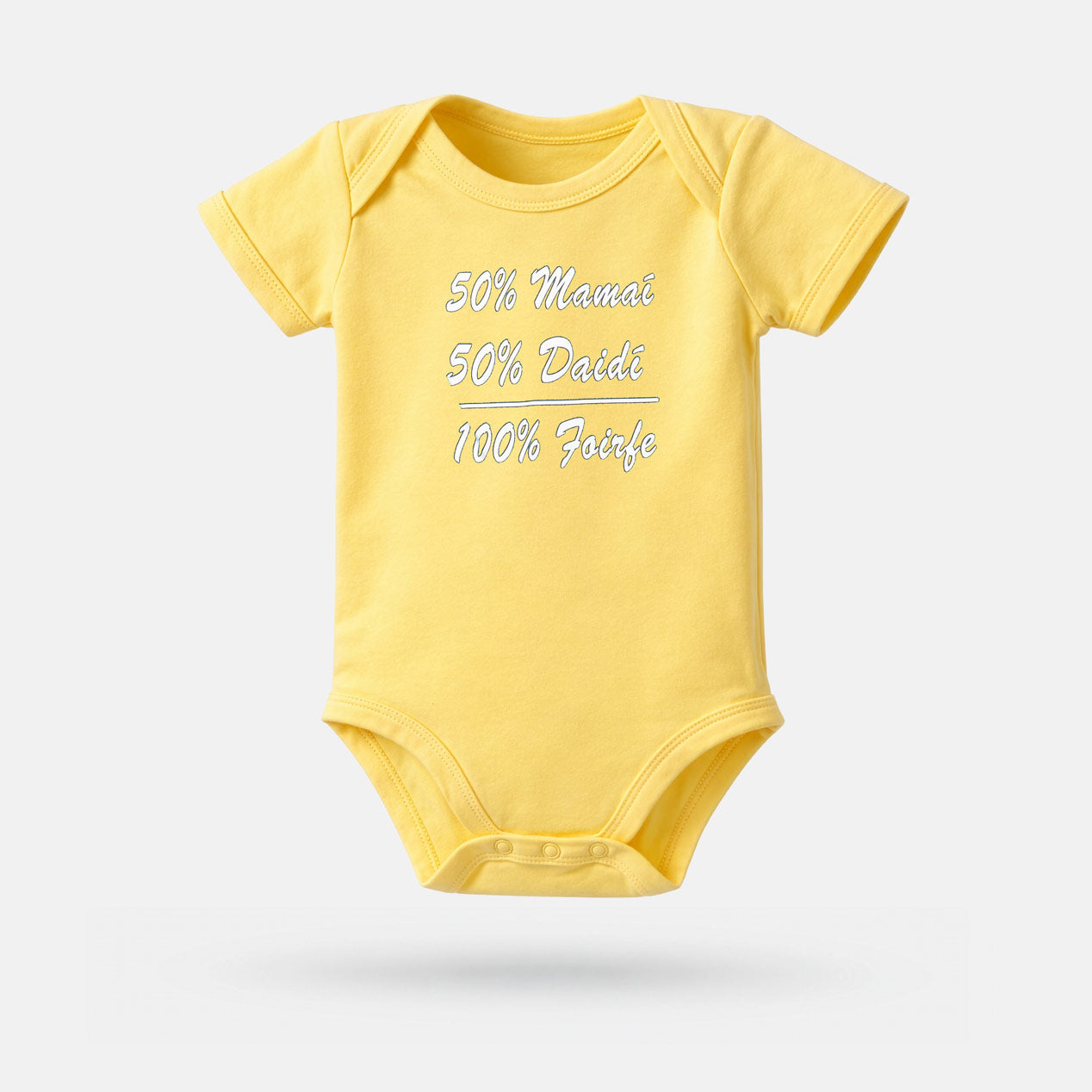 50% Mamaí, 50% Daidí, 100% Foirfe - Baby Grow