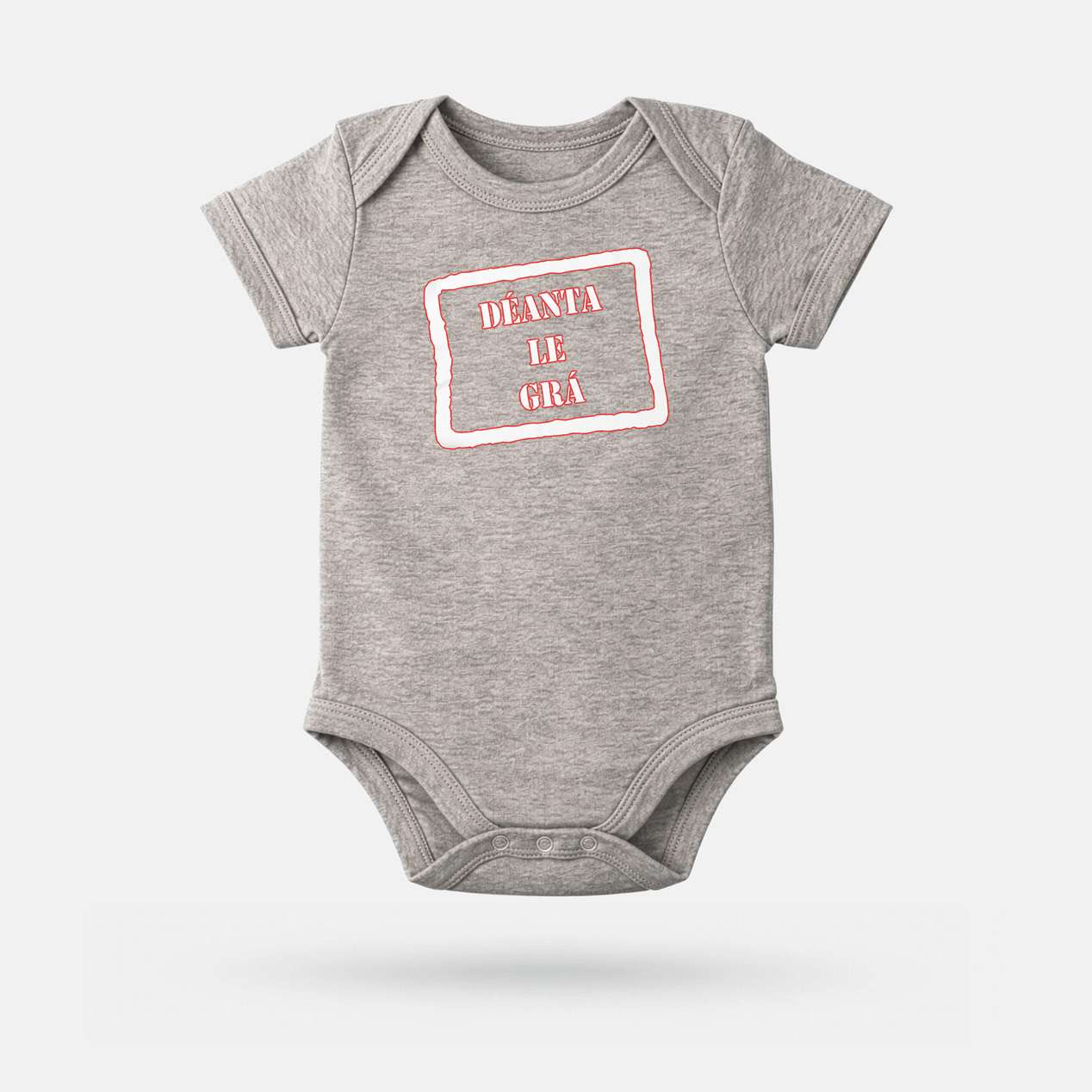 Déanta Le Grá - Baby Grow - Spailpín - 0-3 Months / Grey Melange