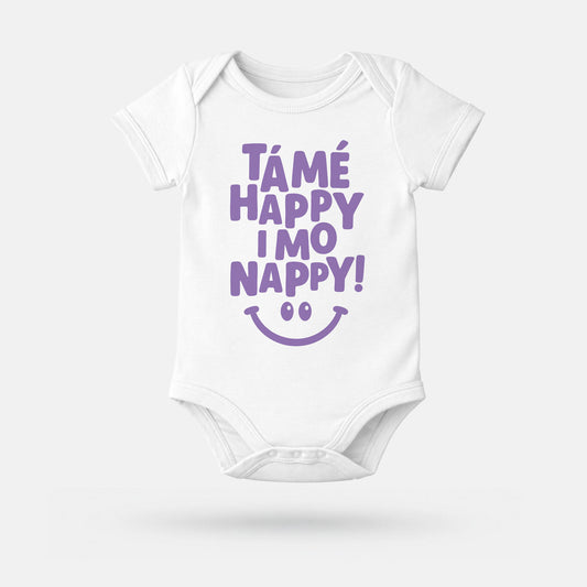 Tá Mé Happy i Mo Nappy - Baby Grow