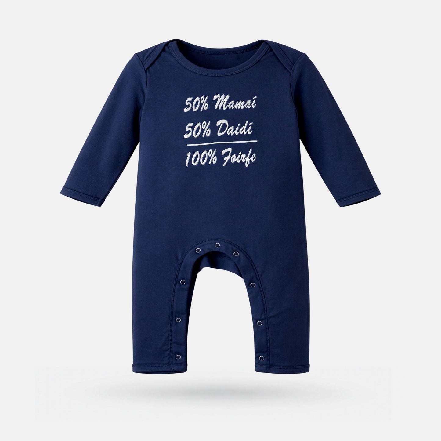 50% Mamaí, 50% Daidí, 100% Foirfe - Baby Romper