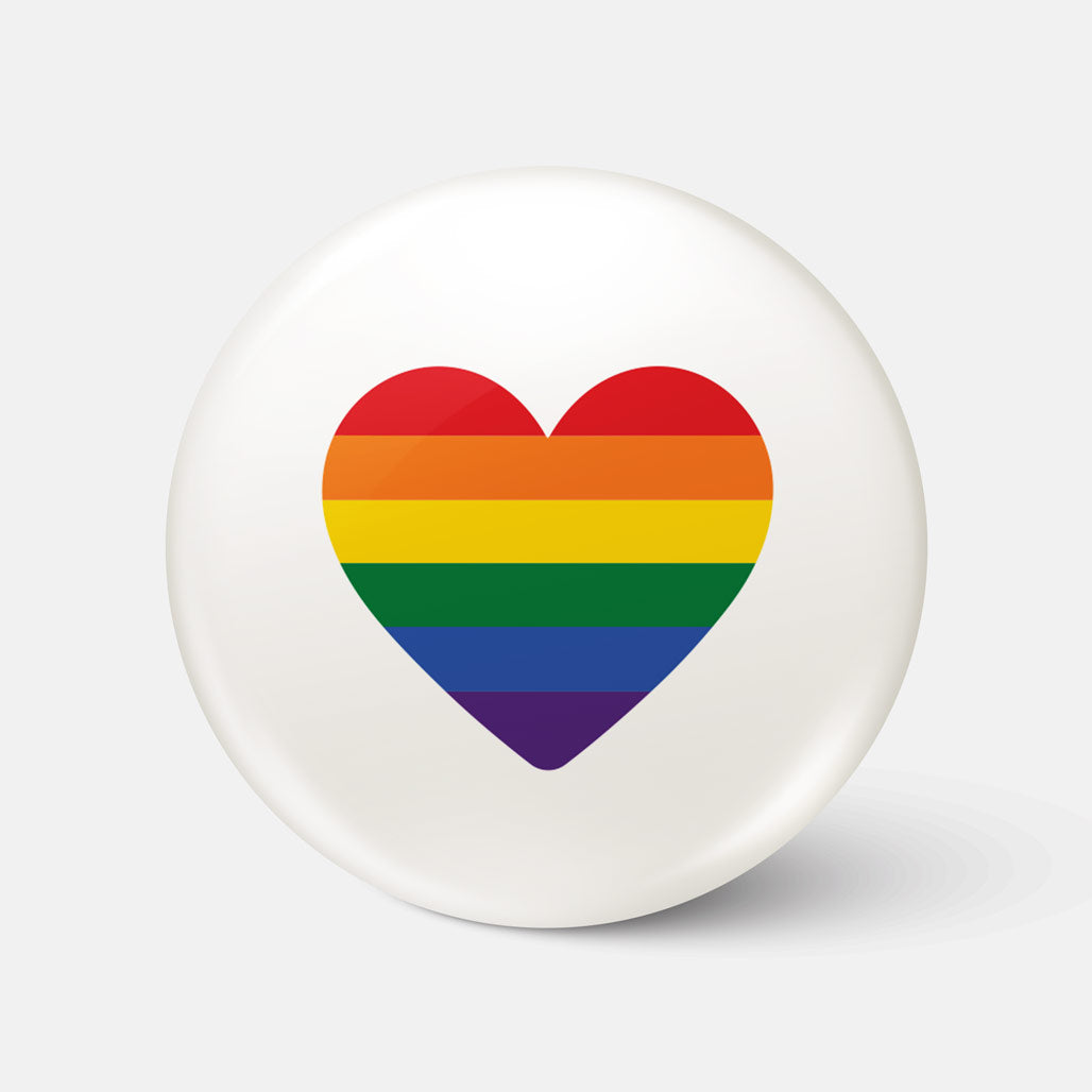 Rainbow Pride Heart - Badge