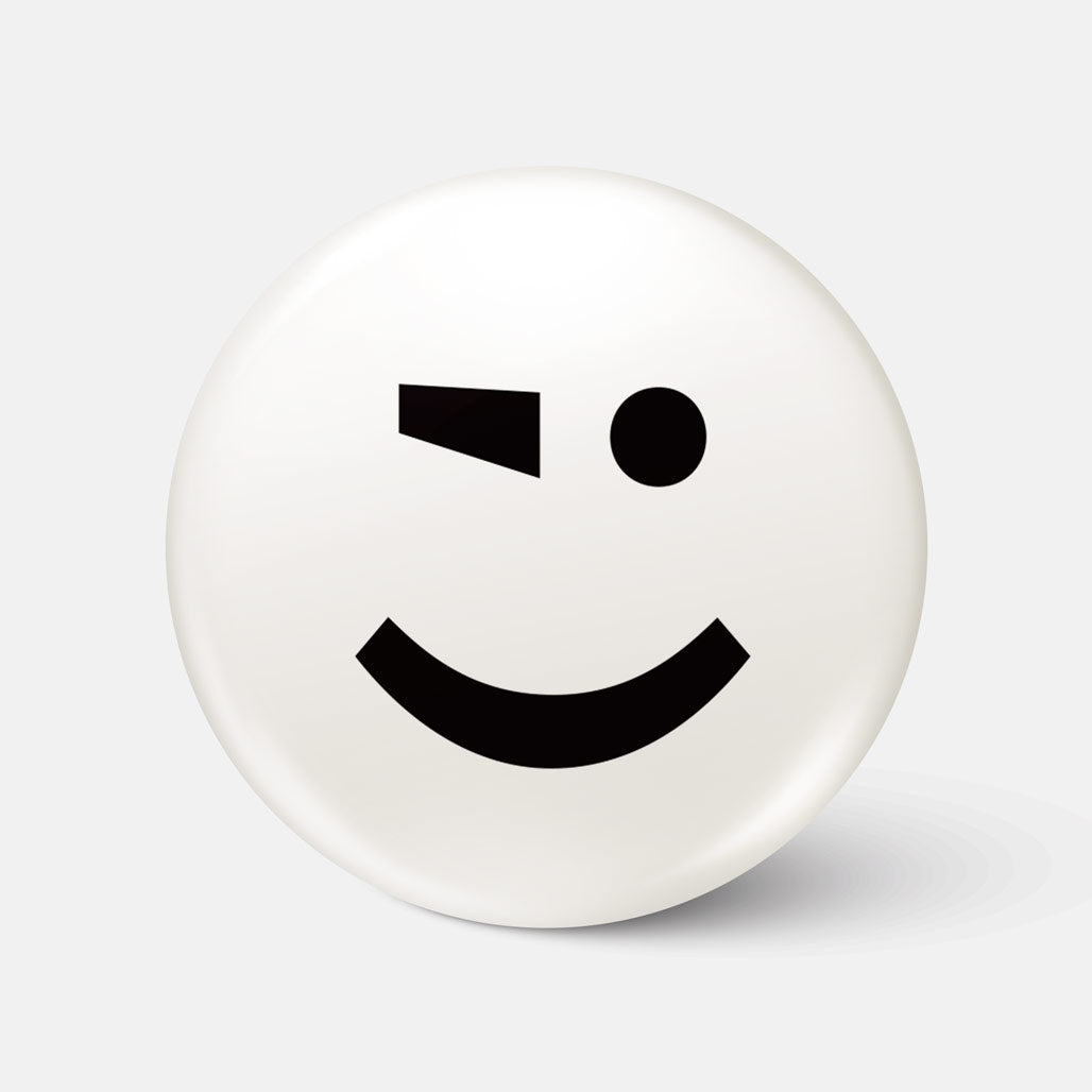 Wink Face Emoticon - Badge