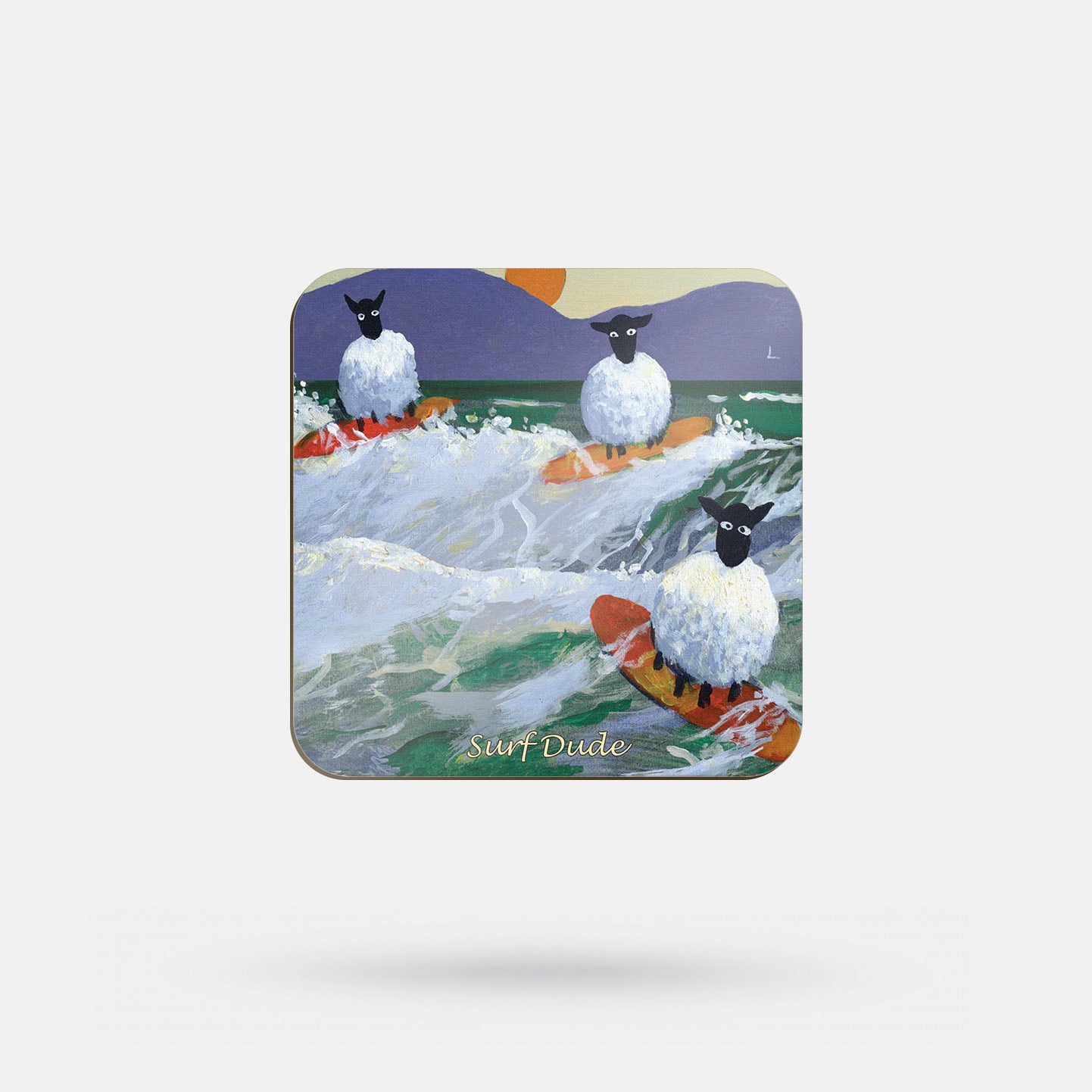 Surf Dude by Thomas Joseph - Coaster