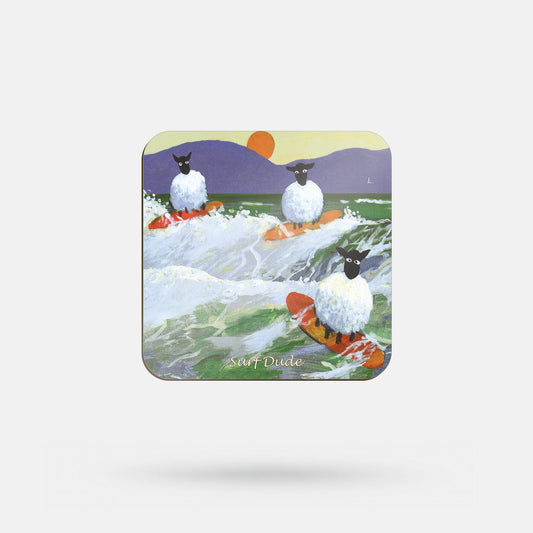 Surf Dude by Thomas Joseph - Coaster
