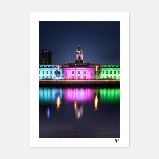 Cork City Hall for Metastatic Breast Cancer Awareness Day Print