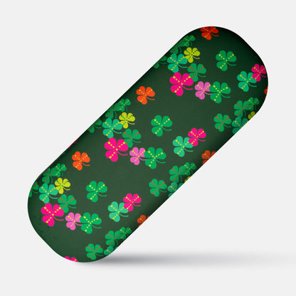 Coloured Shamrocks by Ursula Celano - Glasses Case