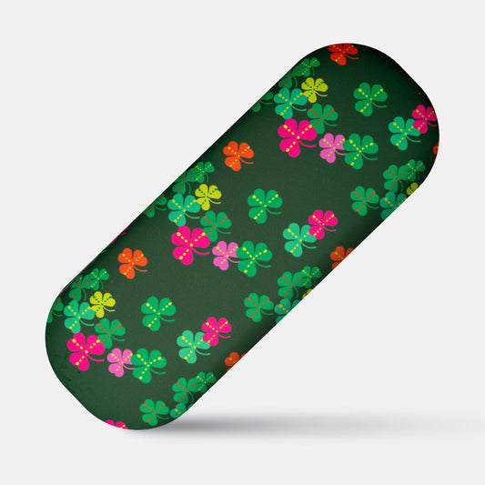 Coloured Shamrocks by Ursula Celano - Glasses Case