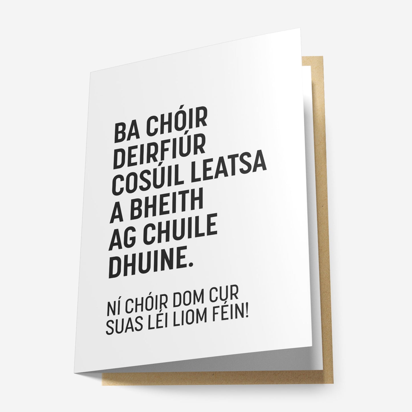 Ba Chóir Deirfiúr Cosúil Leatsa a Bheith ag Chuile Dhuine Greeting Card