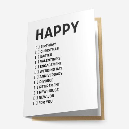 Happy... Greeting Card
