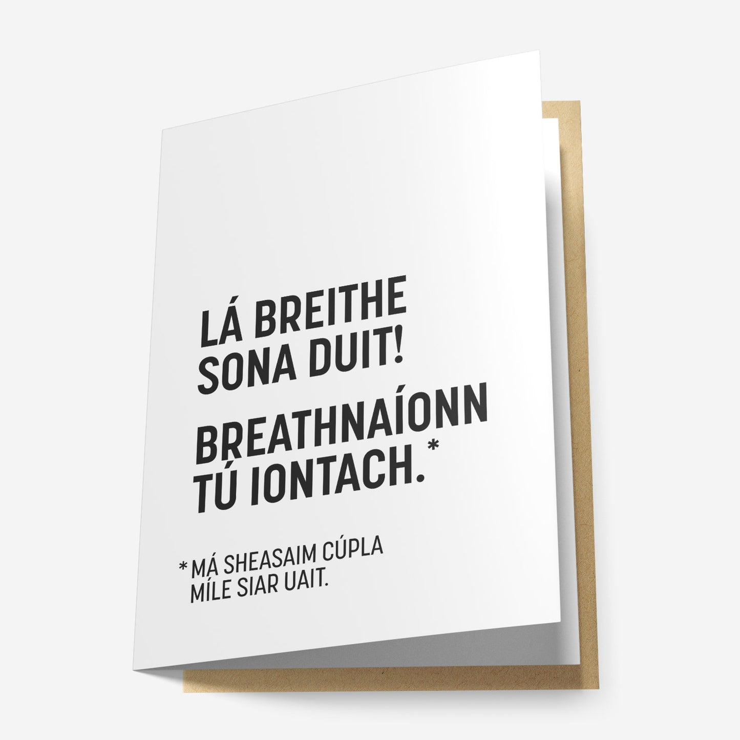 Lá Breithe Sona Duit! Breathnaíonn Tú Iontach Greeting Card