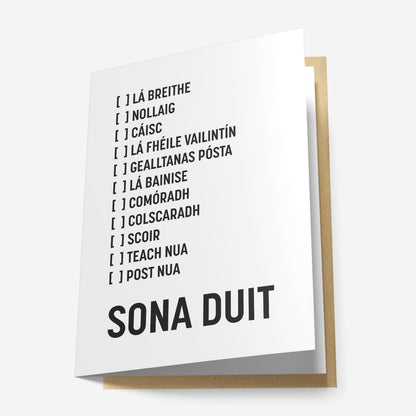 ...Sona Duit Greeting Card