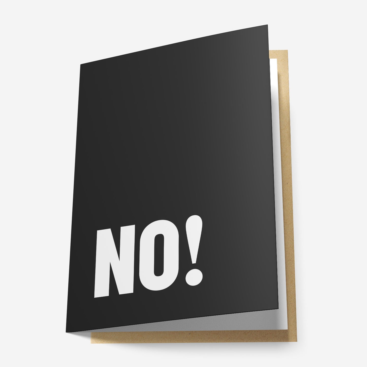 No! Greeting Card