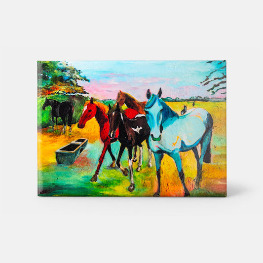 Connemara Ponies by Aoife Dowd - Magnet