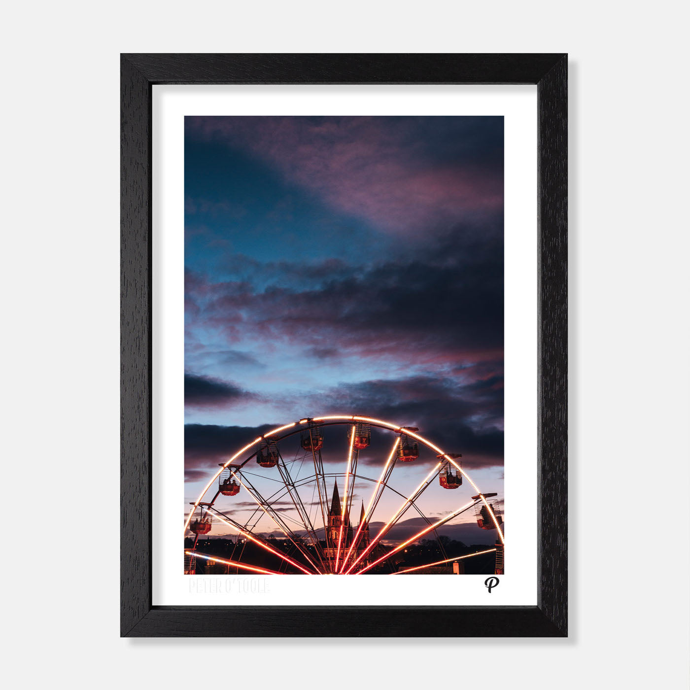 Glowing Around & Around Print