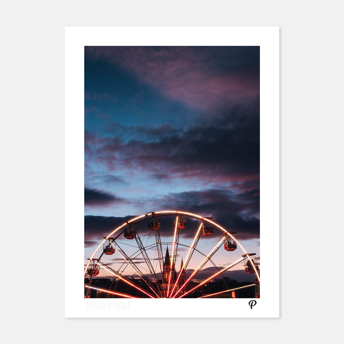 Glowing Around & Around Print