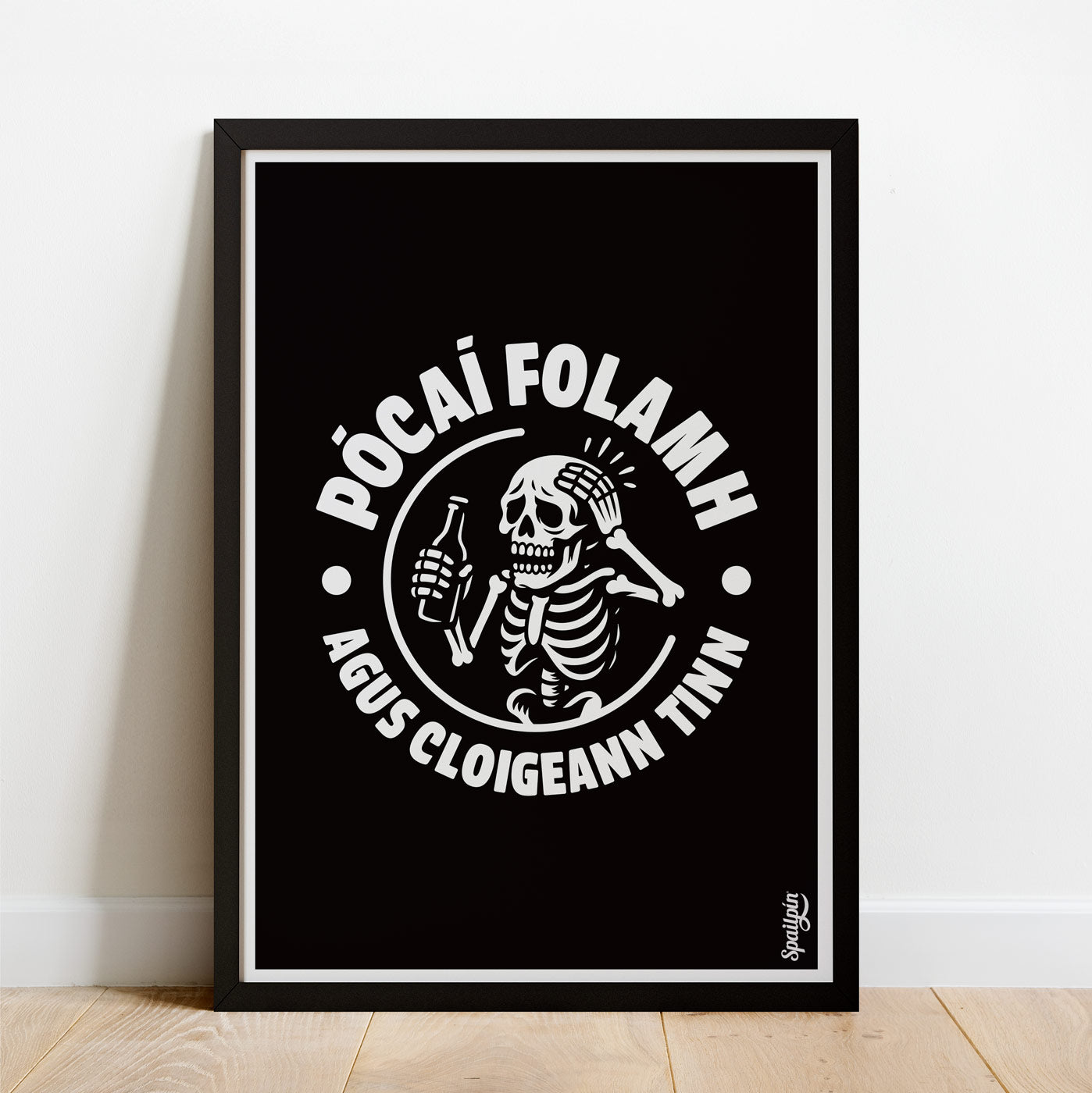 Pócaí Folamh Agus Cloigeann Tinn - Print