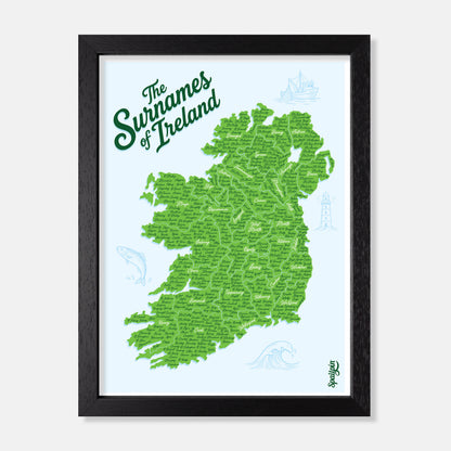 The Surnames of Ireland - Print