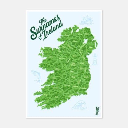 The Surnames of Ireland - Print