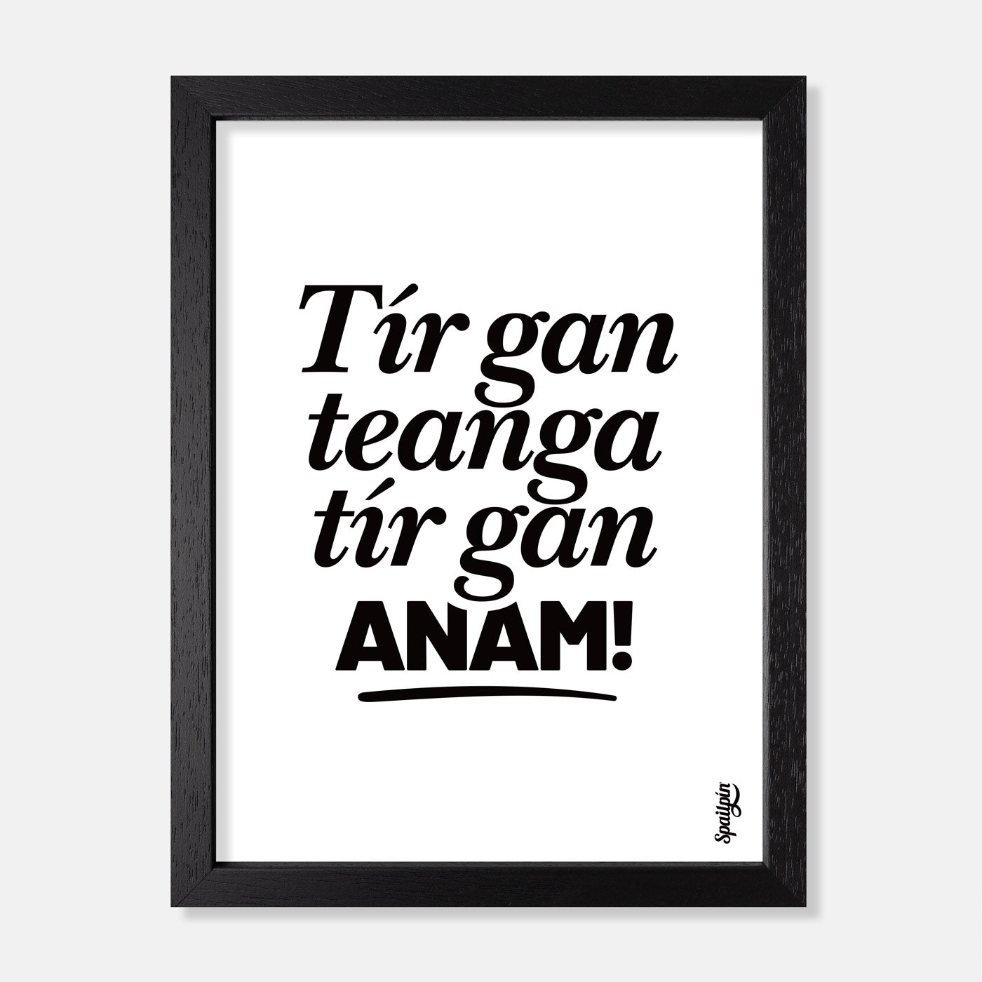 Tír Gan Teanga, Tír Gan Anam! - Print
