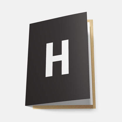H - Greeting Card