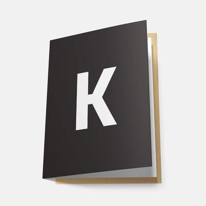 K - Greeting Card