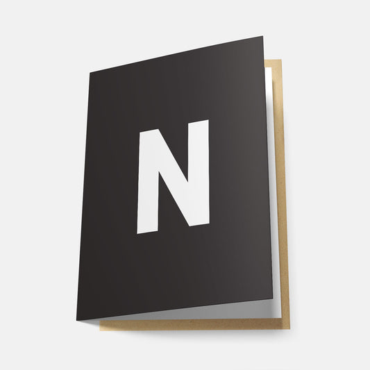N - Greeting Card