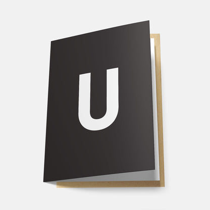 U - Greeting Card