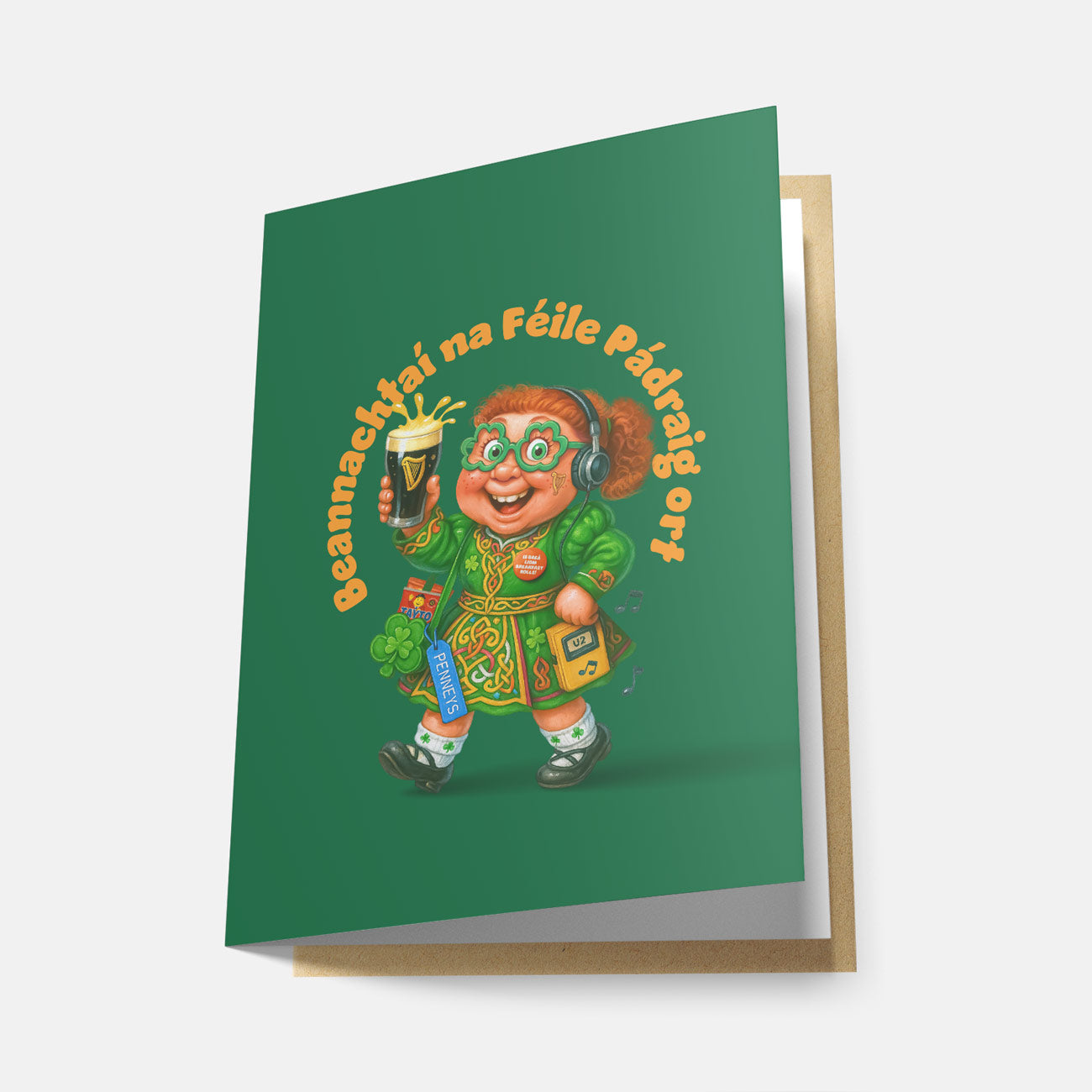 Beannachtaí na Féile Pádraig Ort - Greeting Card