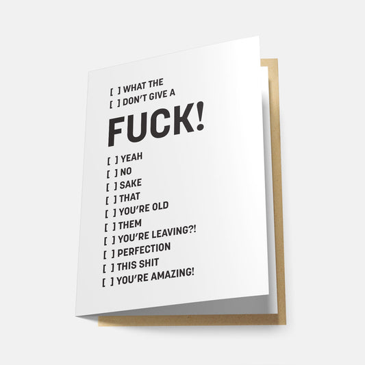 Fuck! ... Greeting Card