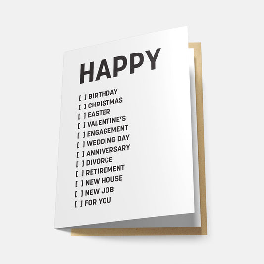 Happy... Greeting Card