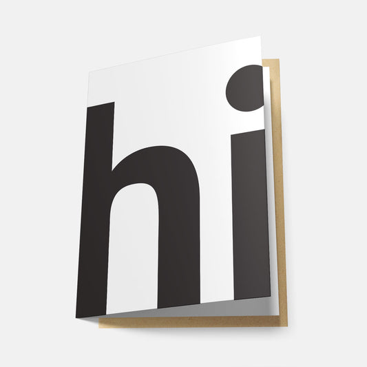 Hi - Greeting Card