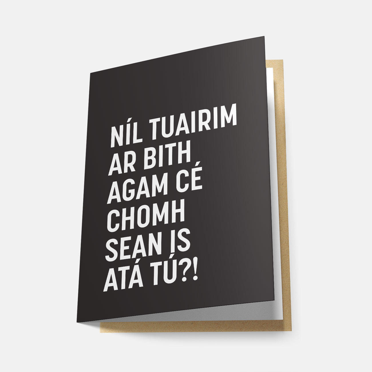 Níl Tuairim Ar Bith Agam Cé Chomh Sean Is Atá Tú - Greeting Card