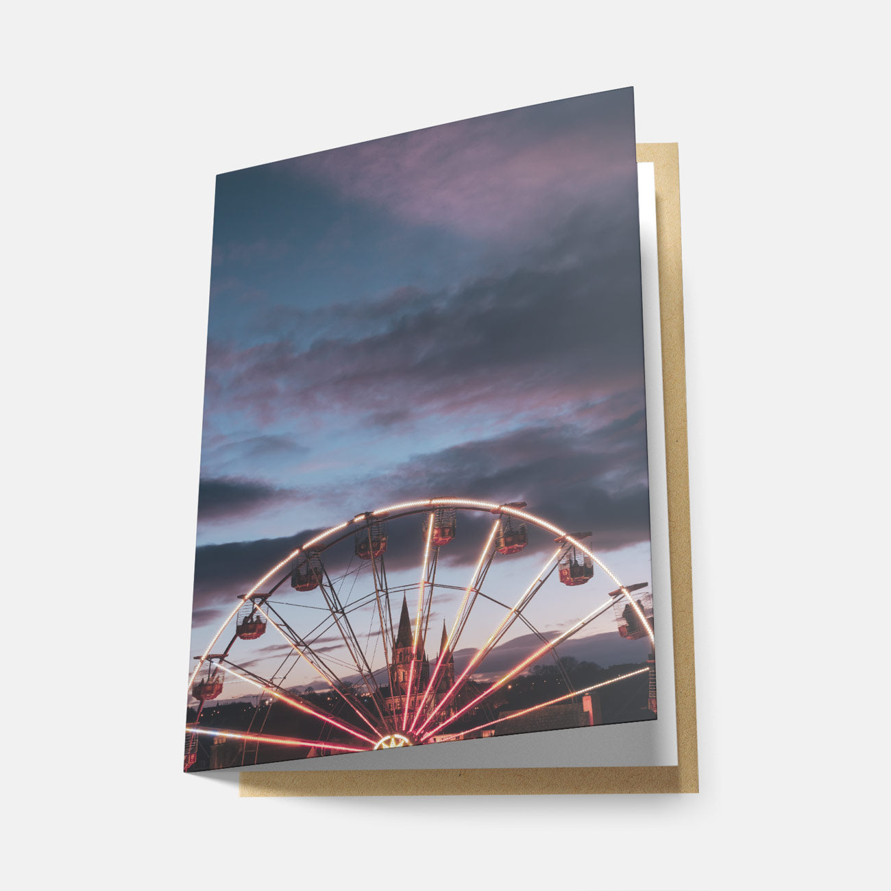 Glowing Around & Around - Greeting Card