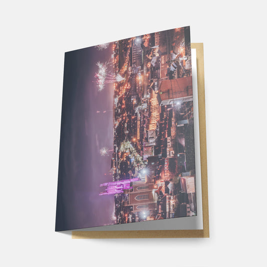New Year's Eve from Bell's Field - Greeting Card