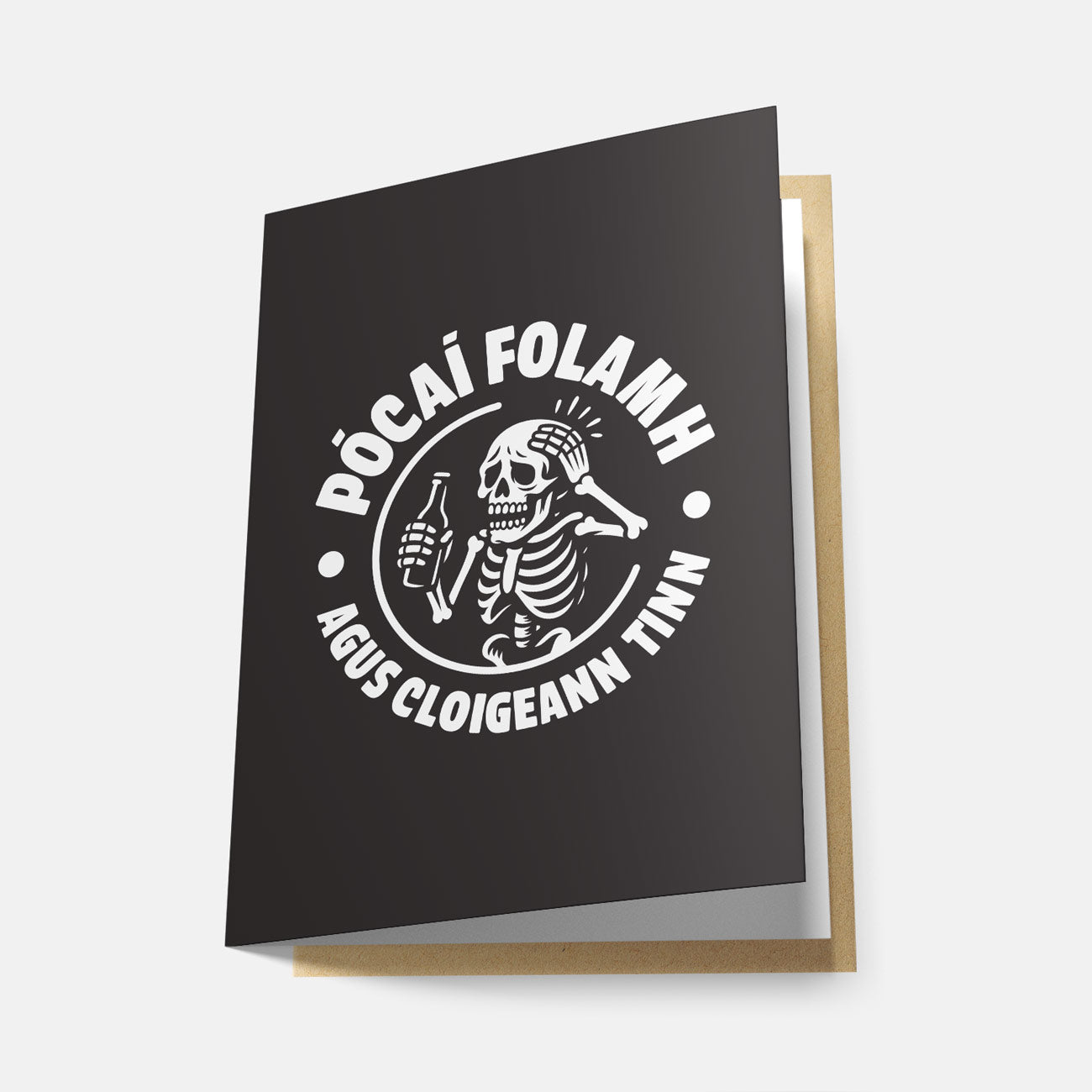 Pócaí Folamh Agus Cloigeann Tinn - Greeting Card
