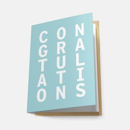Congratulations (Rainbow Series) - Greeting Card