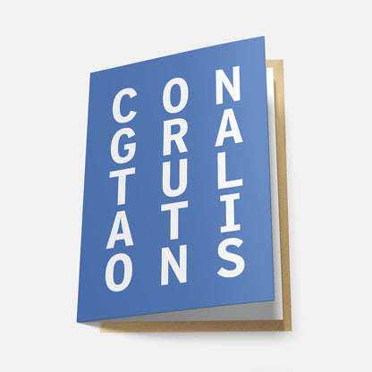 Congratulations (Rainbow Series) - Greeting Card
