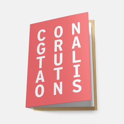 Congratulations (Rainbow Series) - Greeting Card