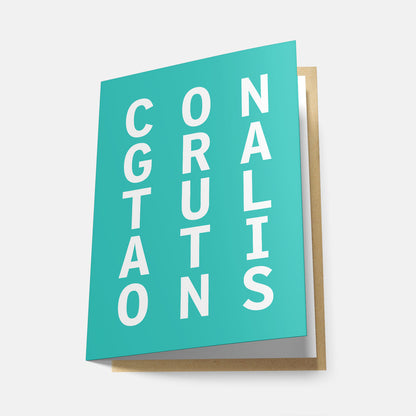 Congratulations (Rainbow Series) - Greeting Card