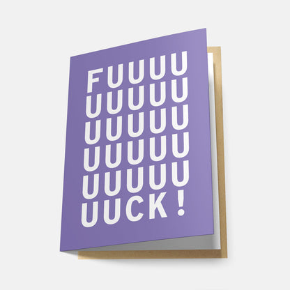 Fuuuck (Rainbow Series) - Greeting Card