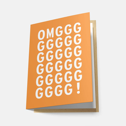 Omggg (Rainbow Series) - Greeting Card