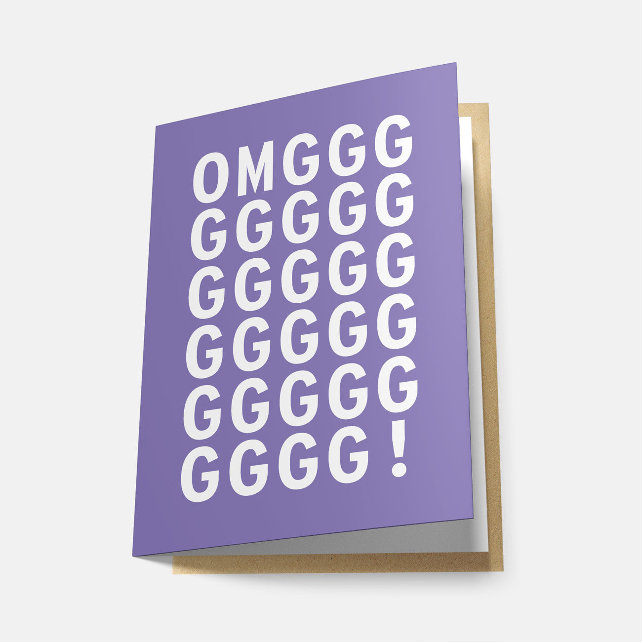 Omggg (Rainbow Series) - Greeting Card