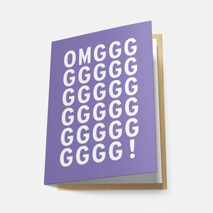 Omggg (Rainbow Series) - Greeting Card