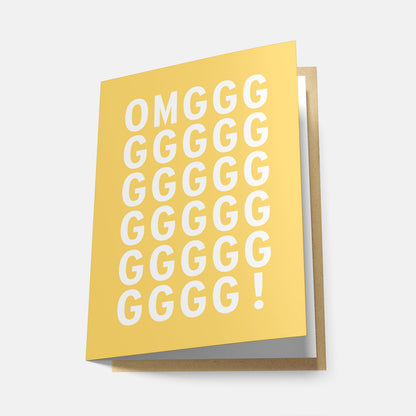 Omggg (Rainbow Series) - Greeting Card