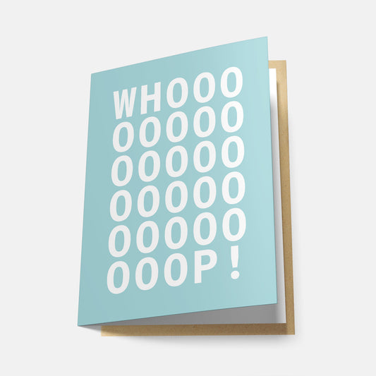Whooop! (Rainbow Series) - Greeting Card