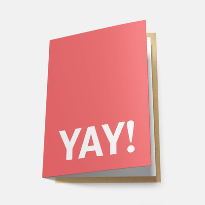 Yay! (Rainbow Series) - Greeting Card